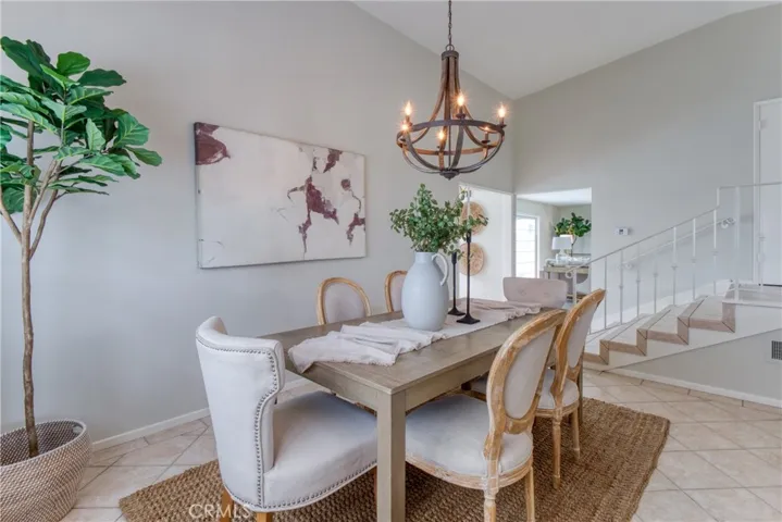 Formal Dining Room with vaulted ceiling~