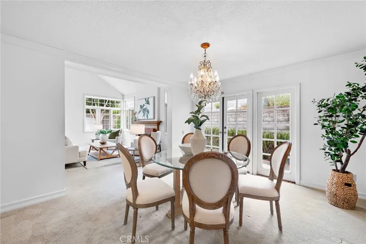 Large Dining Room with French Doors