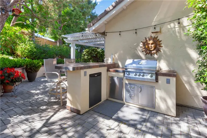Dedicated BBQ Island with Barstool Seating