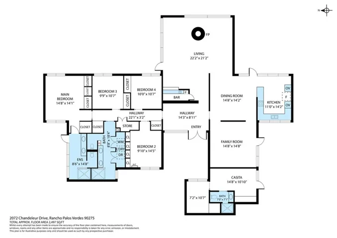 2072 Chandeleur Drive, Rancho Palos Verdes, California 90275