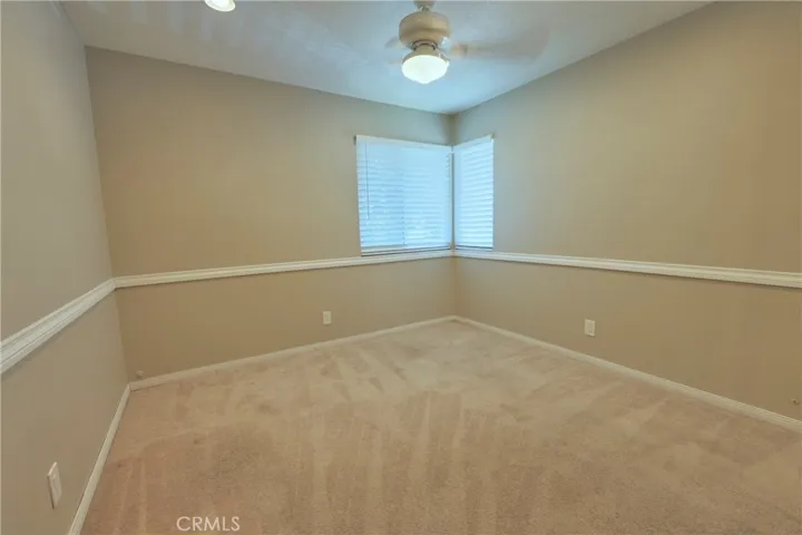 Ceiling fan in secondary bedroom