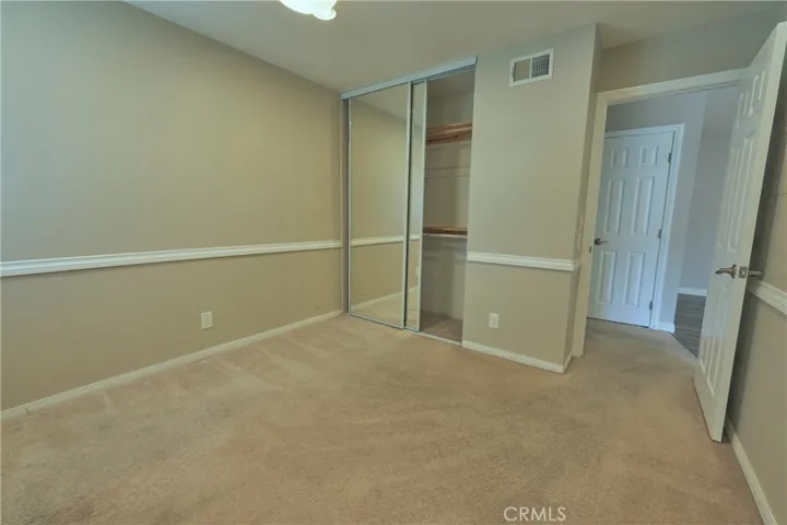 Mirrored wardrobes.