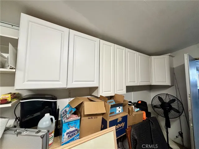 Storage cabinets in the workshop