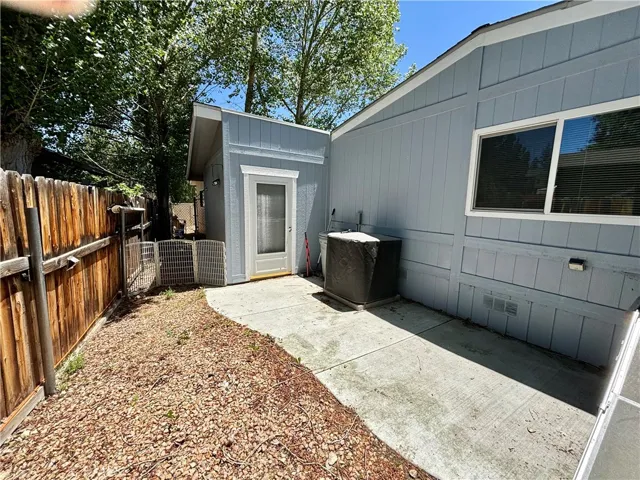 Backyard area