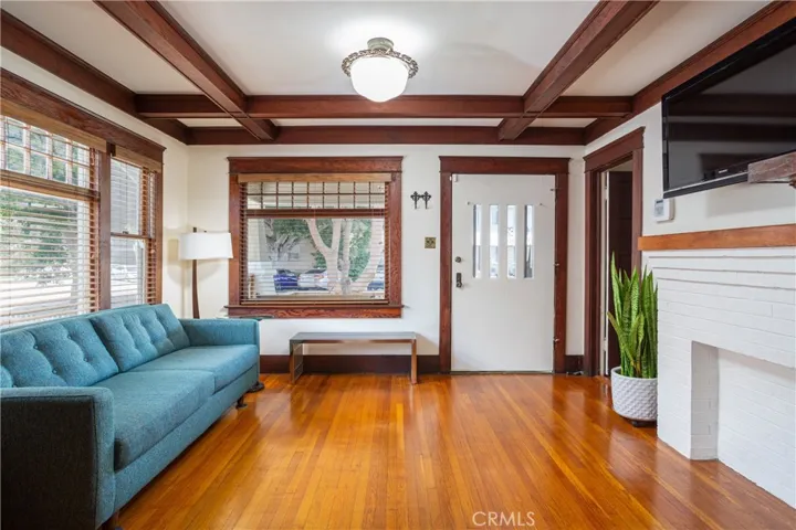 Living room, view towards front door
