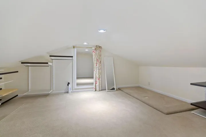 Attic has 2 areas for storage, teens
