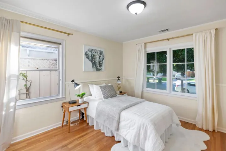 Bedroom #3 overlooks front yard