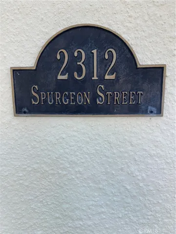 Address plaque.