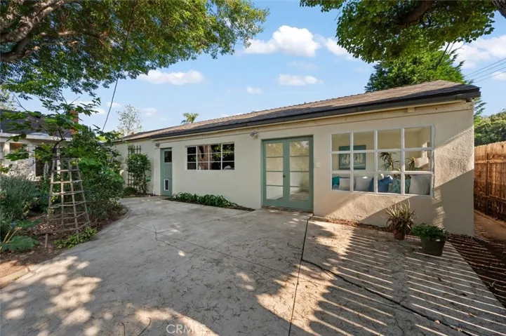 The detached garage has a shop and bonus room behind.