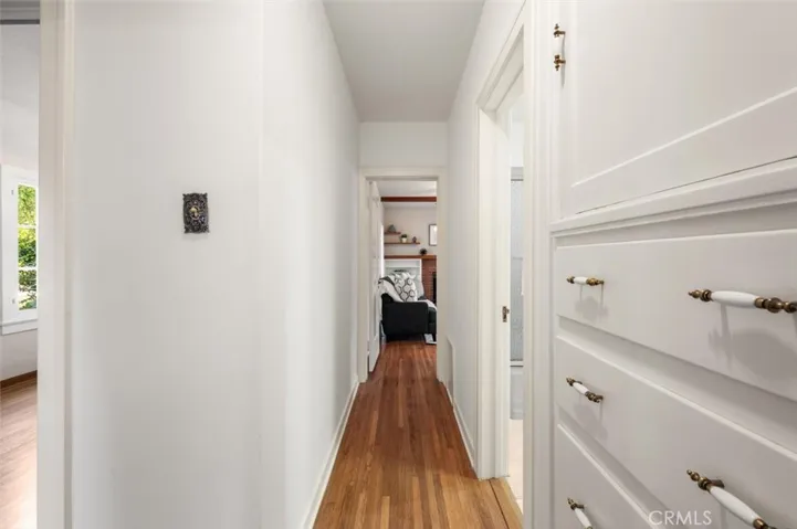 Hall with storage.