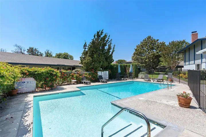 Sparkling community pool