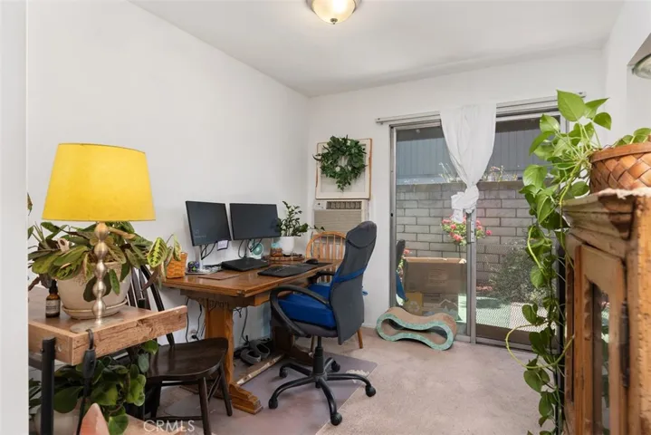 Dining room with view to enclosed patio