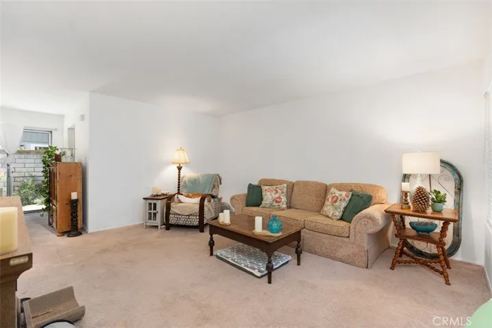 Spacious Living Room with smooth ceiling
