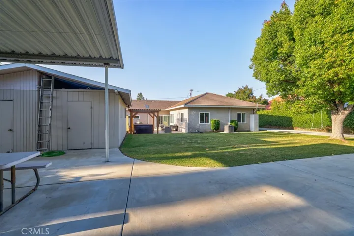 Storage shed and covered RV parking