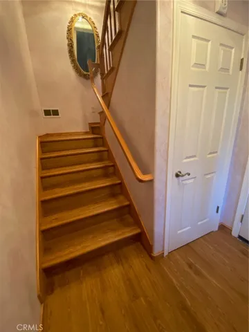 Staircase with Vinyl Plank Flooring