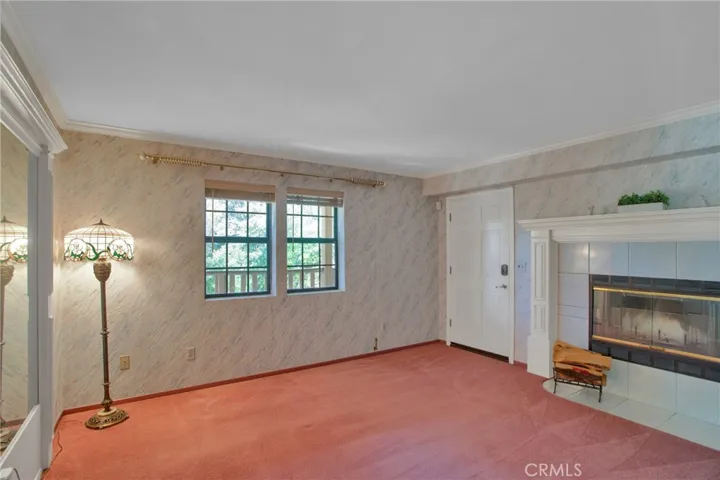 Primary Bedroom with fireplace