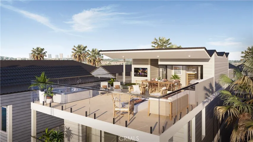 Rendering of 3rd floor patio addition