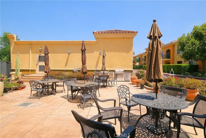 Outdoor BBQ cooking area