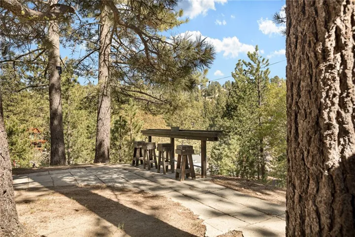 Look at the setting with tree and lake views