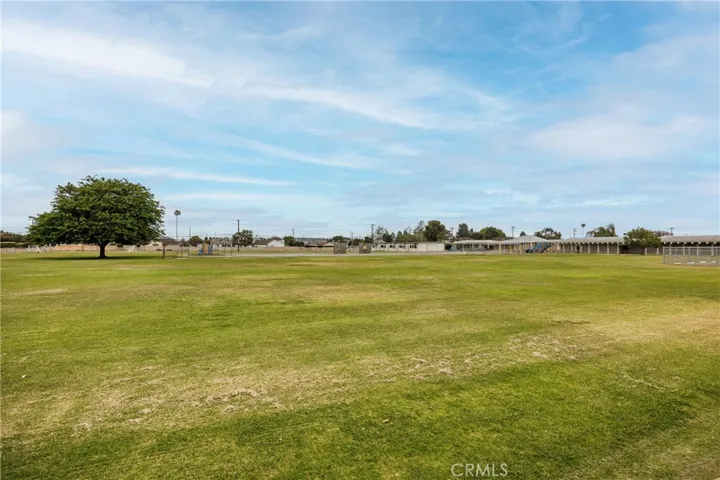 House backs up to a large grass field