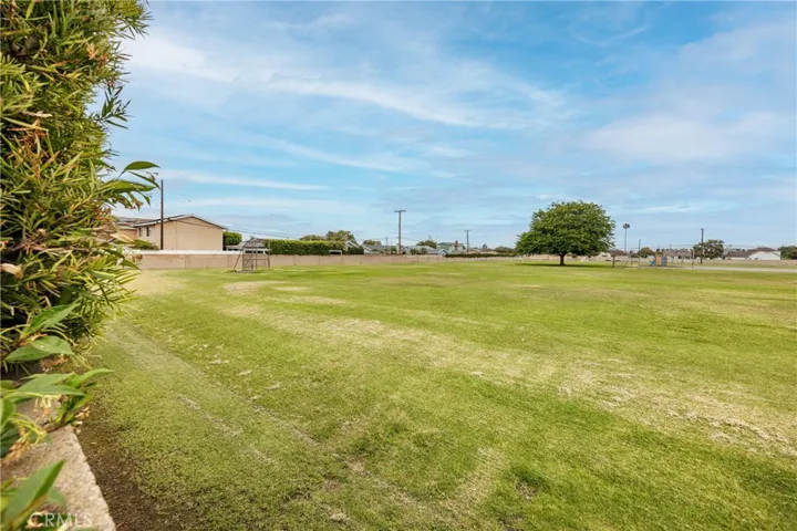 House backs up to a large grass field