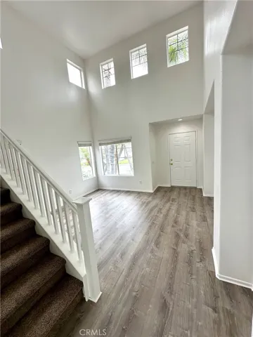 view of living room and front entrance.