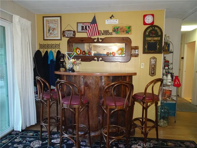 antique bar in Family room