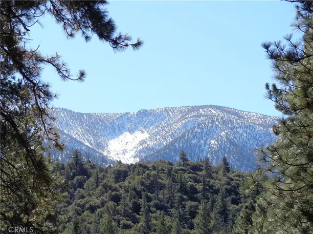 view of snow on the ridge-sometime stays until July