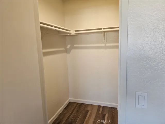 Primary bedroom has a walk-in closet