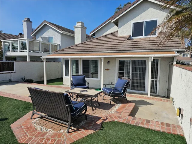 Backyard perfect for those summer BBQs.