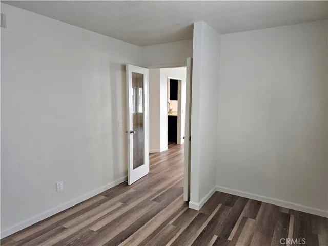 Downstairs bedroom which is being used as an office.