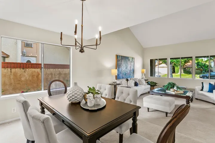 Spacious dining room opens to the formal living roonm