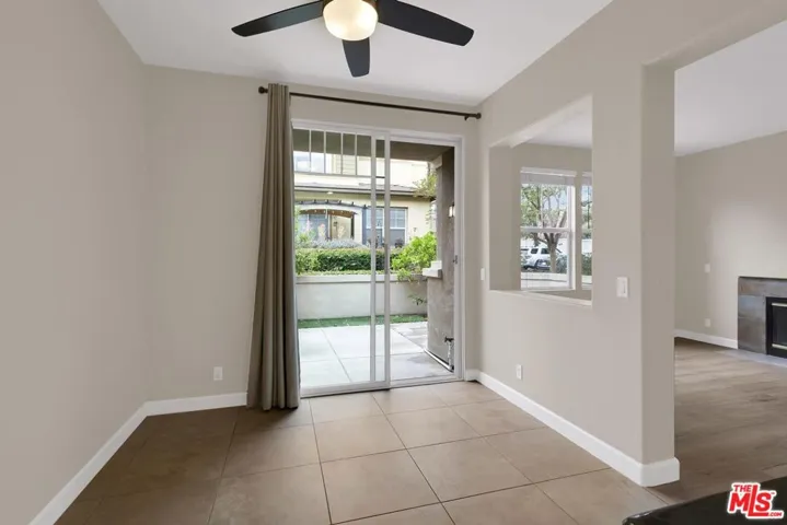 Dining Room Facing the Private Patio