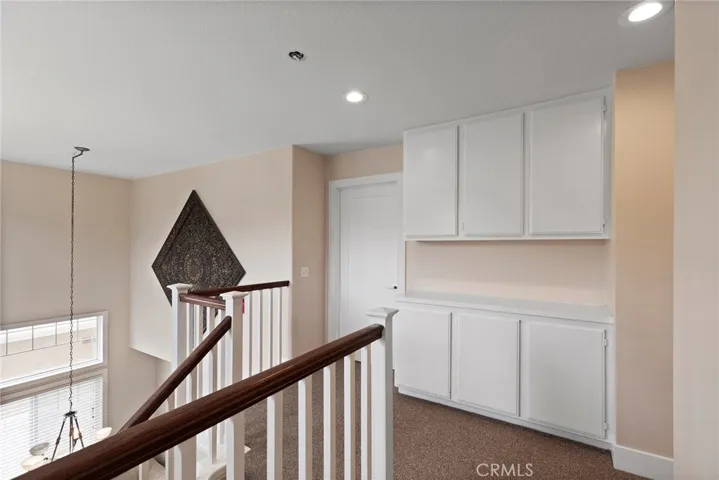 Upgraded stairs and cabinets