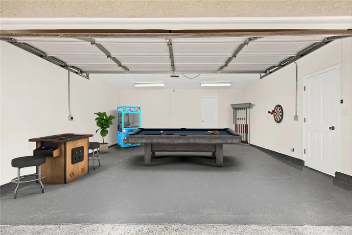 Finished Garage/Entertainment Room