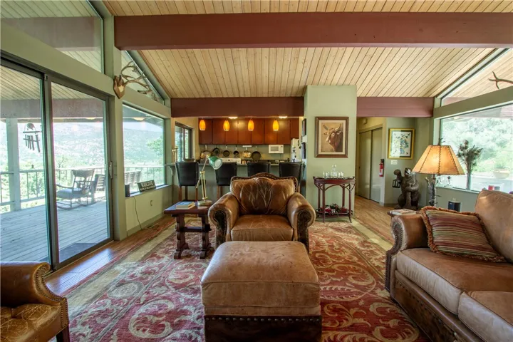 Living room facing main house kitchen