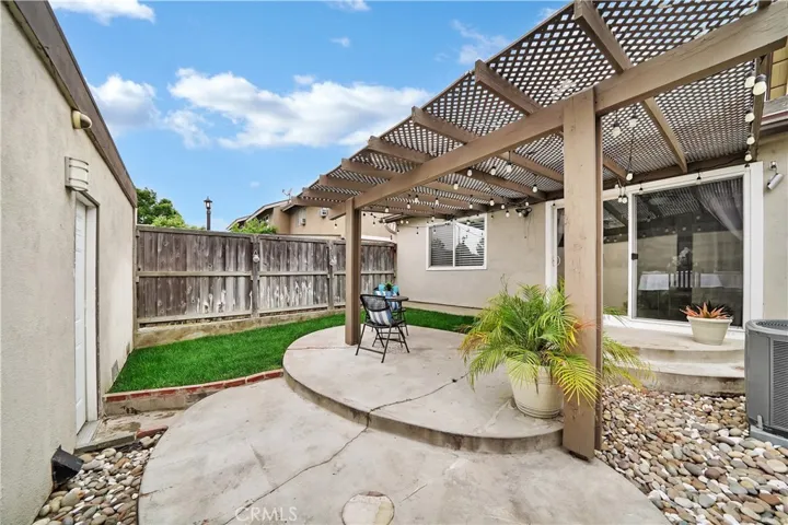 Back Yard, access to garage from patio