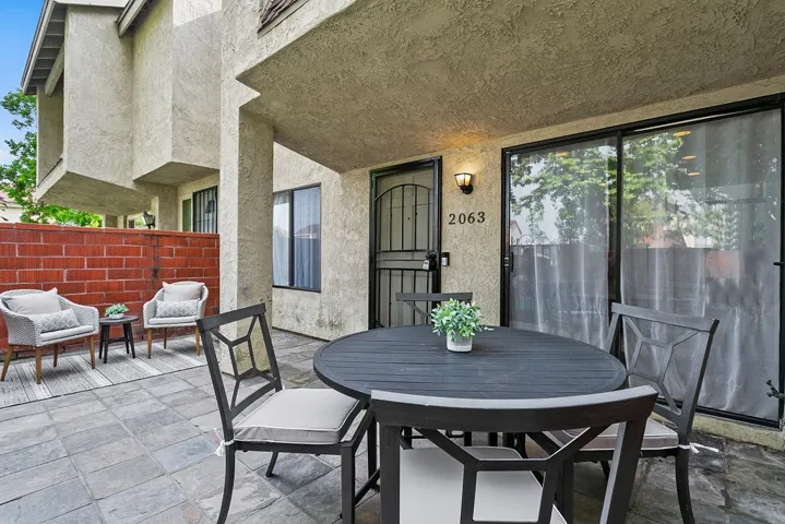 private front patio.