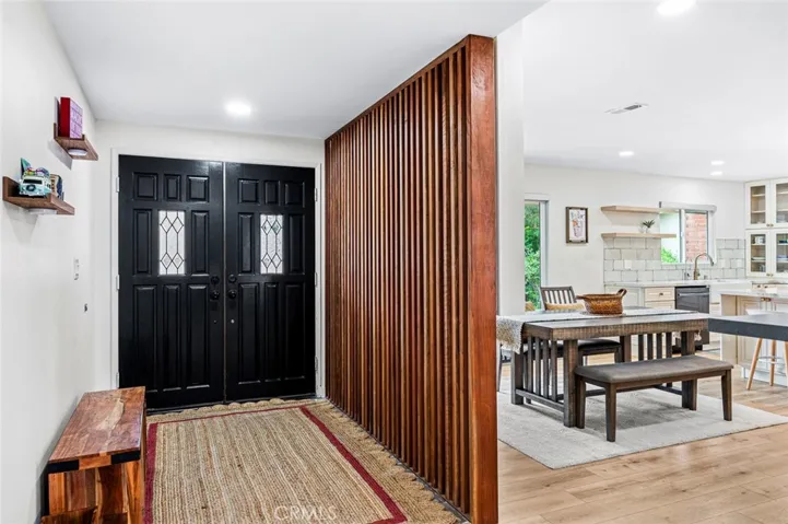 Entry & Red Wood Partition