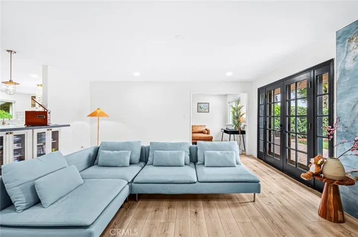 Living Room with French Doors