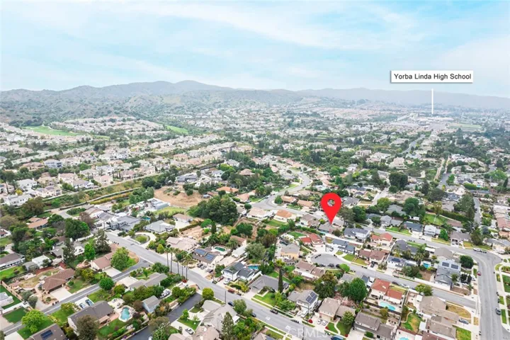 Yorba Linda HS in a distance