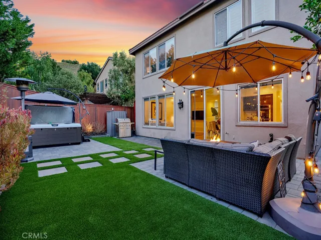 Above ground Spa and lounge area perfect for entertaining.
