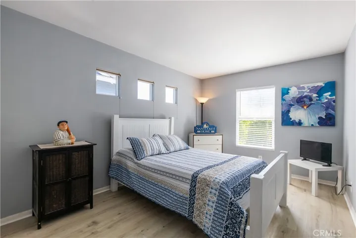 The secondary bedrooms are located at the back of the home and have views of the West Ridge Hill and beautiful skies at sunset