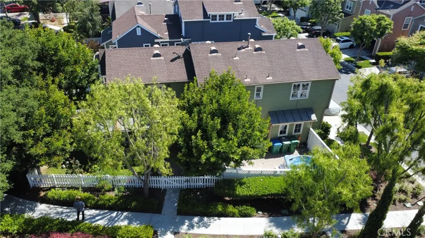 This home is very private with its tall mature trees that surround the home.
