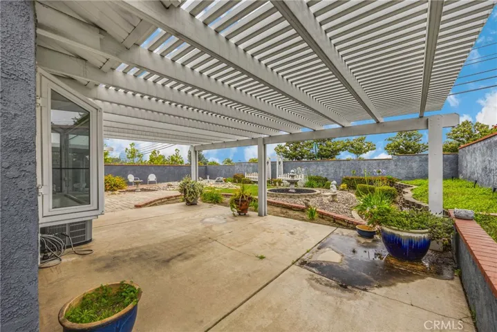 patio outside of kitchen area