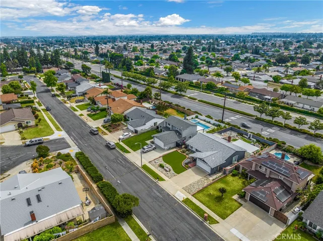 ariel view of street