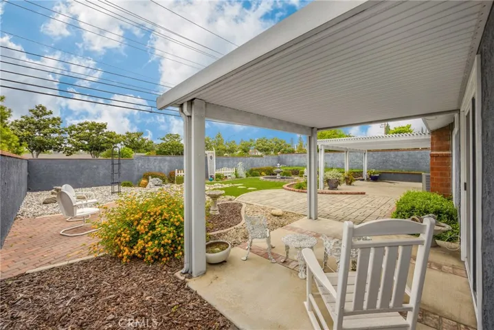 covered patio outside of master bedroom