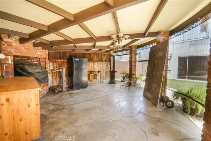 Patio with built-in BBQ