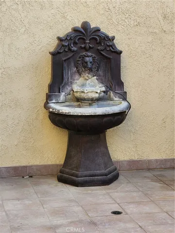 Fountain in the backyard
