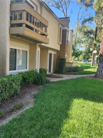 Side view of front of house